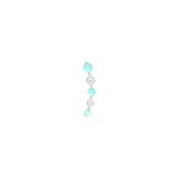 Flow – Turquoise Gradient – 14K Gold Threadless End - piercing - zone.com