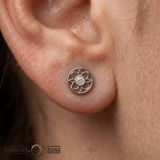 Flower Power - 14K Gold Threadless/Threaded - piercing - zone.com