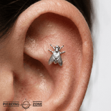 Fly – 14K Gold Insect Threadless End - piercing - zone.com