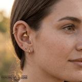 Flying Bee – 14K & 18K Gold Charm - piercing - zone.com