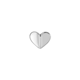 Folded Heart – 14K Gold Threadless & Threaded End - piercing - zone.com