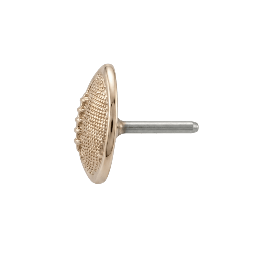 Football - 14K Gold Threadless/Threaded End - piercing - zone.com