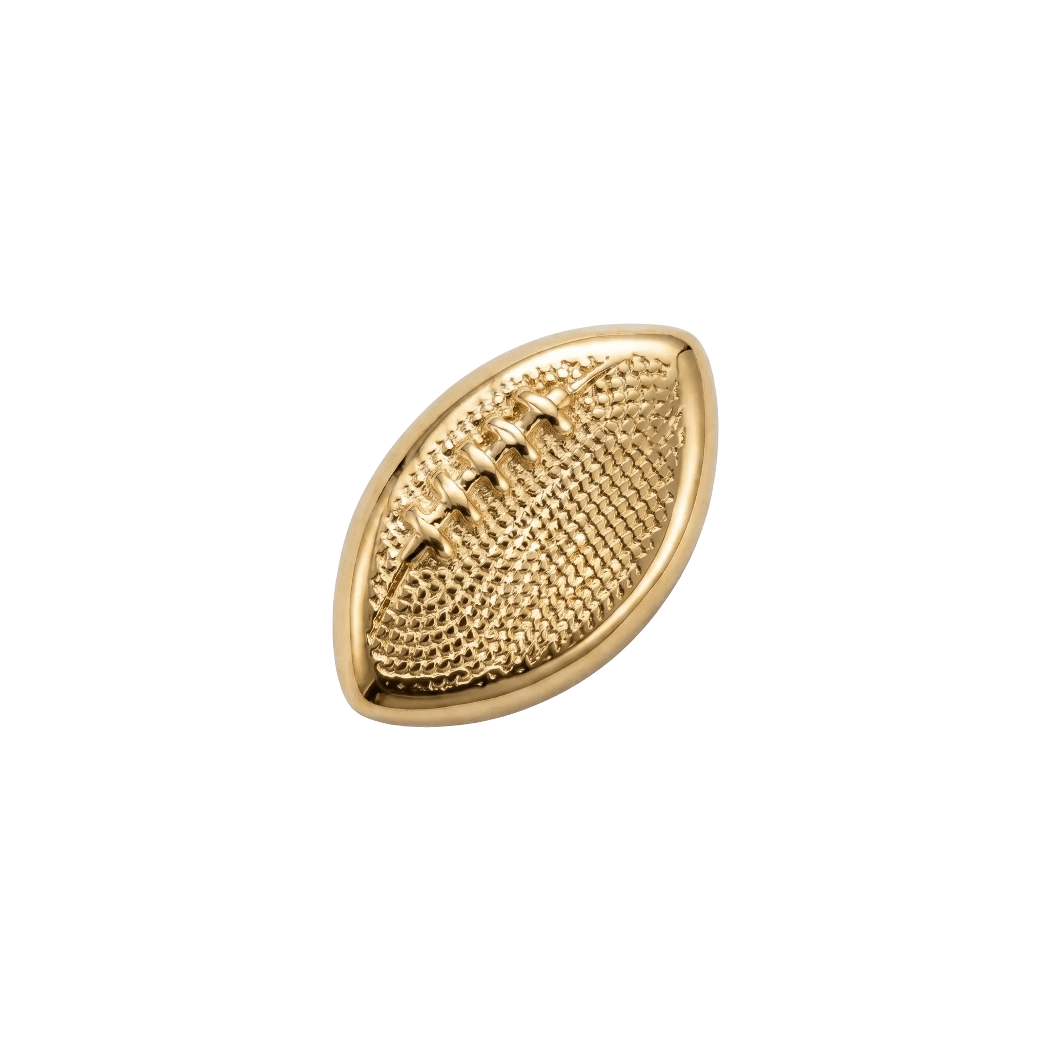 Football - 14K Gold Threadless/Threaded End - piercing - zone.com