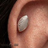 Football - 14K Gold Threadless/Threaded End - piercing - zone.com