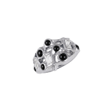 Forge Clicker – 14K/18K Gold Multi-Gem Clicker Ring - piercing-zone.com