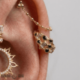 Forge Clicker – 14K/18K Gold Multi - Gem Clicker Ring - piercing - zone.com
