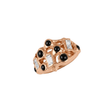 Forge Clicker – 14K/18K Gold Multi-Gem Clicker Ring - piercing-zone.com