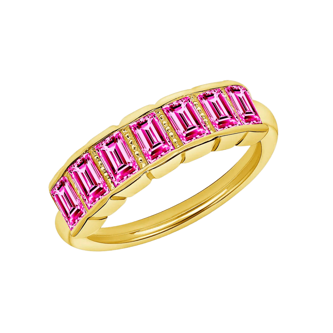 Francis Seamless Ring – 14K Gold Cup & Divot Design - piercing - zone.com