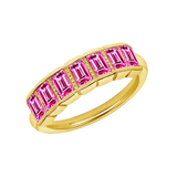 Francis Seamless Ring – 14K Gold Cup & Divot Design - piercing - zone.com