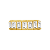 Francis Seamless Ring – 14K Gold Cup & Divot Design - piercing - zone.com