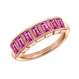 Francis Seamless Ring – 14K Gold Cup & Divot Design