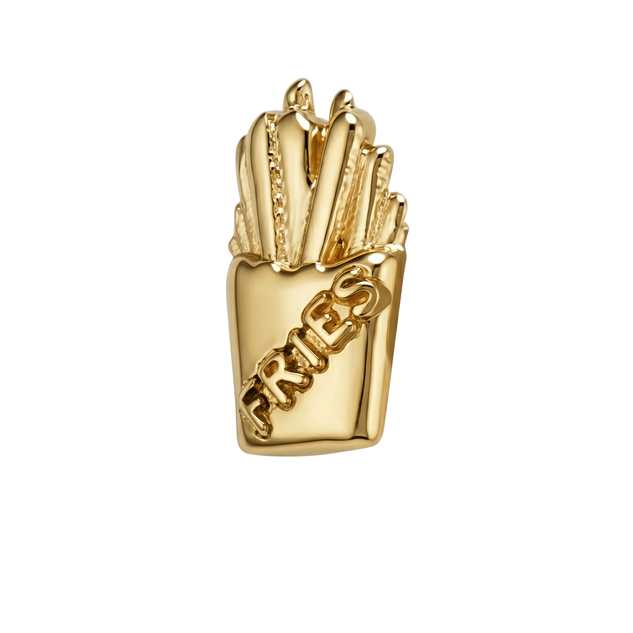 Fries – 14K Gold Threadless/Threaded End - piercing - zone.com