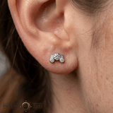 Future Cluster - 14K Gold Threadless/Threaded - piercing - zone.com