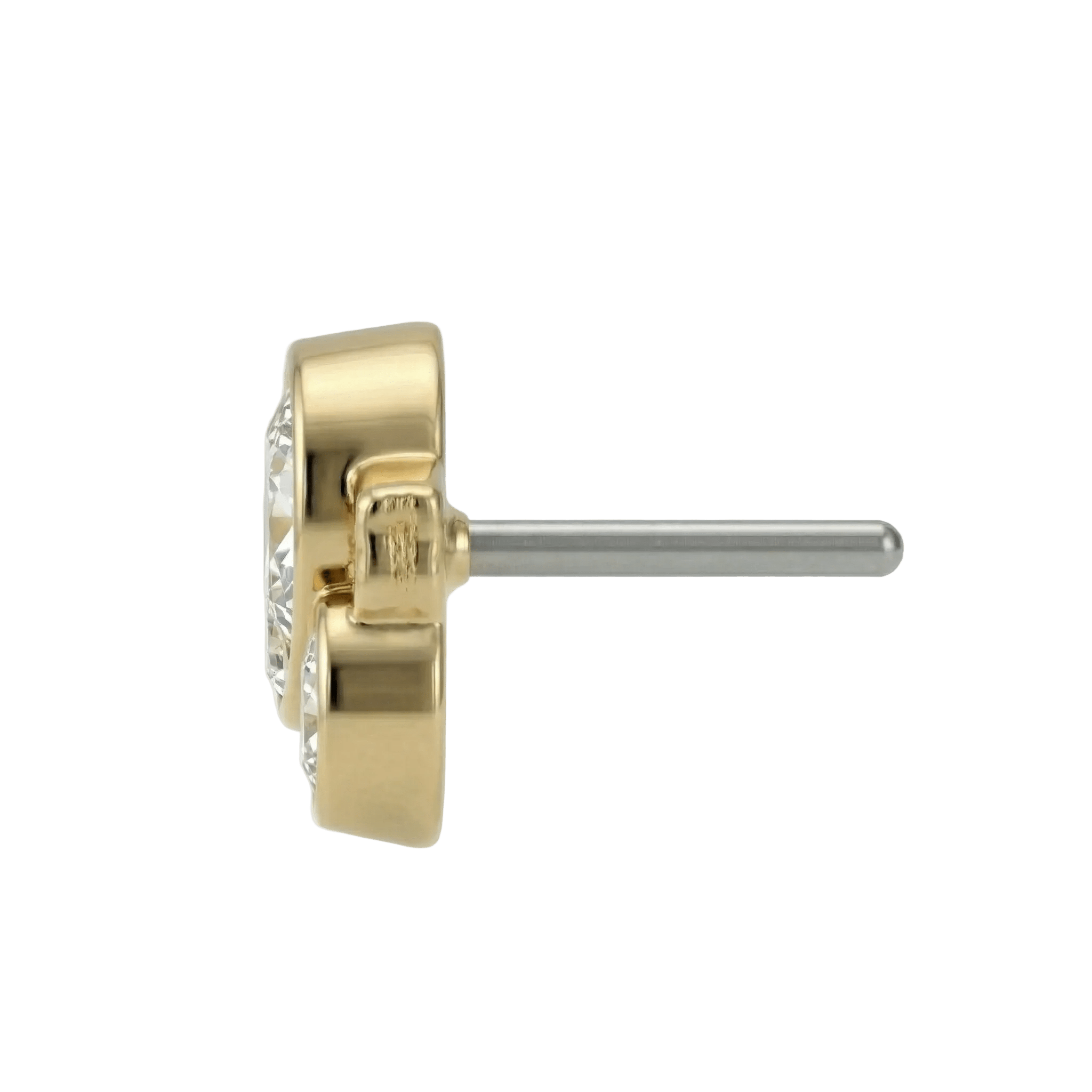 Future Cluster - 14K Gold Threadless/Threaded - piercing - zone.com