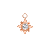 Galaxy – 14K & 18K Gold Gemstone Charm - piercing - zone.com