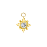 Galaxy – 14K & 18K Gold Gemstone Charm - piercing - zone.com