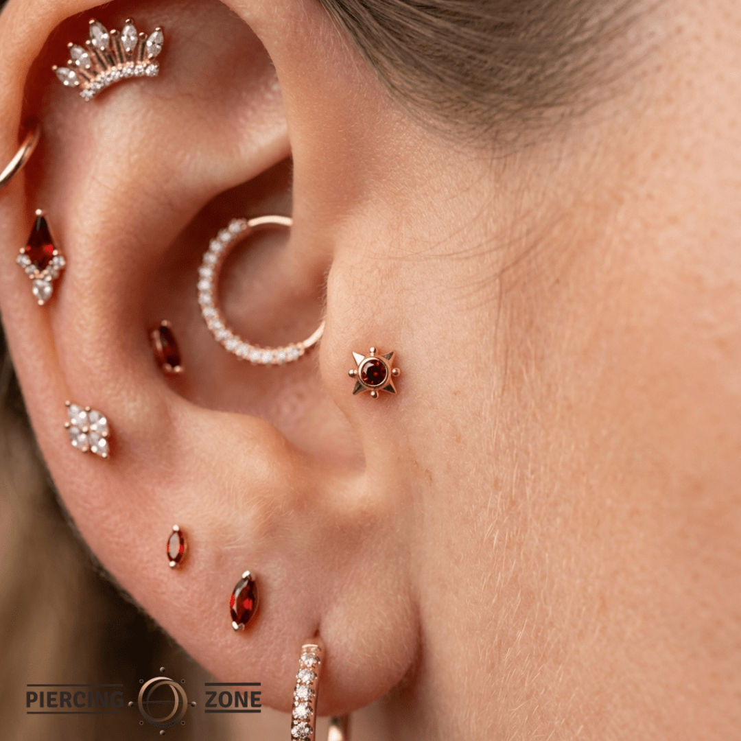Galaxy – 14K Gold Threadless/Threaded End - piercing - zone.com