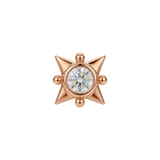 Galaxy – 14K Gold Threadless/Threaded End