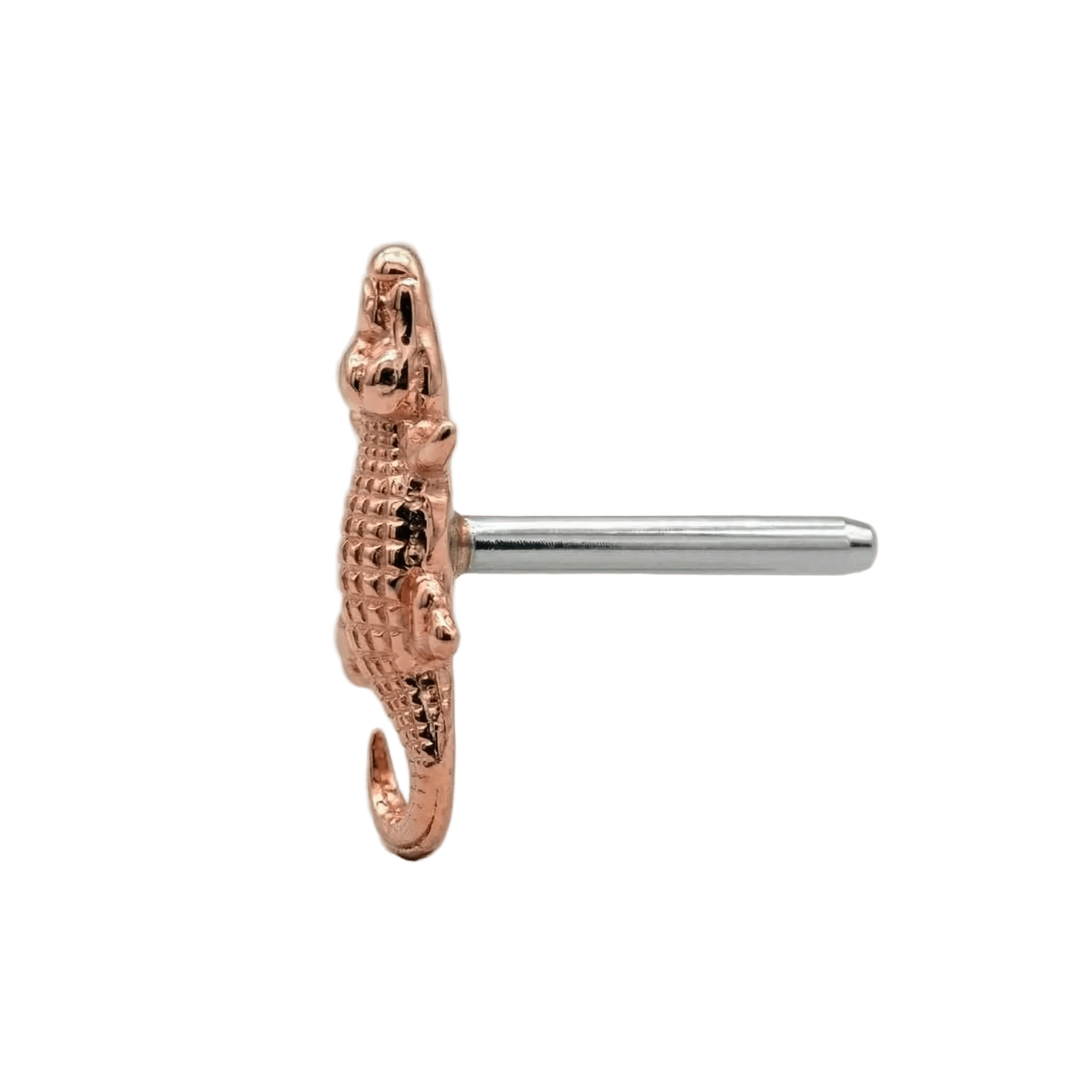 Gator – 14K Gold Threadless/Threaded End - piercing - zone.com
