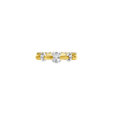 Gayana Clicker with Mixed Gem Sizes – 14K & 18K Gold - piercing - zone.com