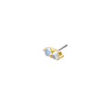 Gemini – Twin Birthstone – 14K Gold Threadless End - piercing - zone.com