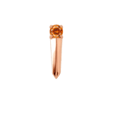 Gemmed Blade – 14K/18K Gold Gemstone Threadless End - piercing - zone.com