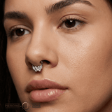 Gemmed Butterfly Seamless Ring – 14K Gold Seven - Gem Design - piercing - zone.com