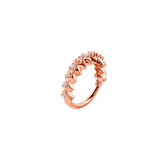 Gemmed Spikes Clicker - 14K/18K Gold Gem Clicker Ring - piercing-zone.com