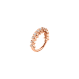 Gemmed Spikes Clicker - 14K/18K Gold Gem Clicker Ring - piercing - zone.com
