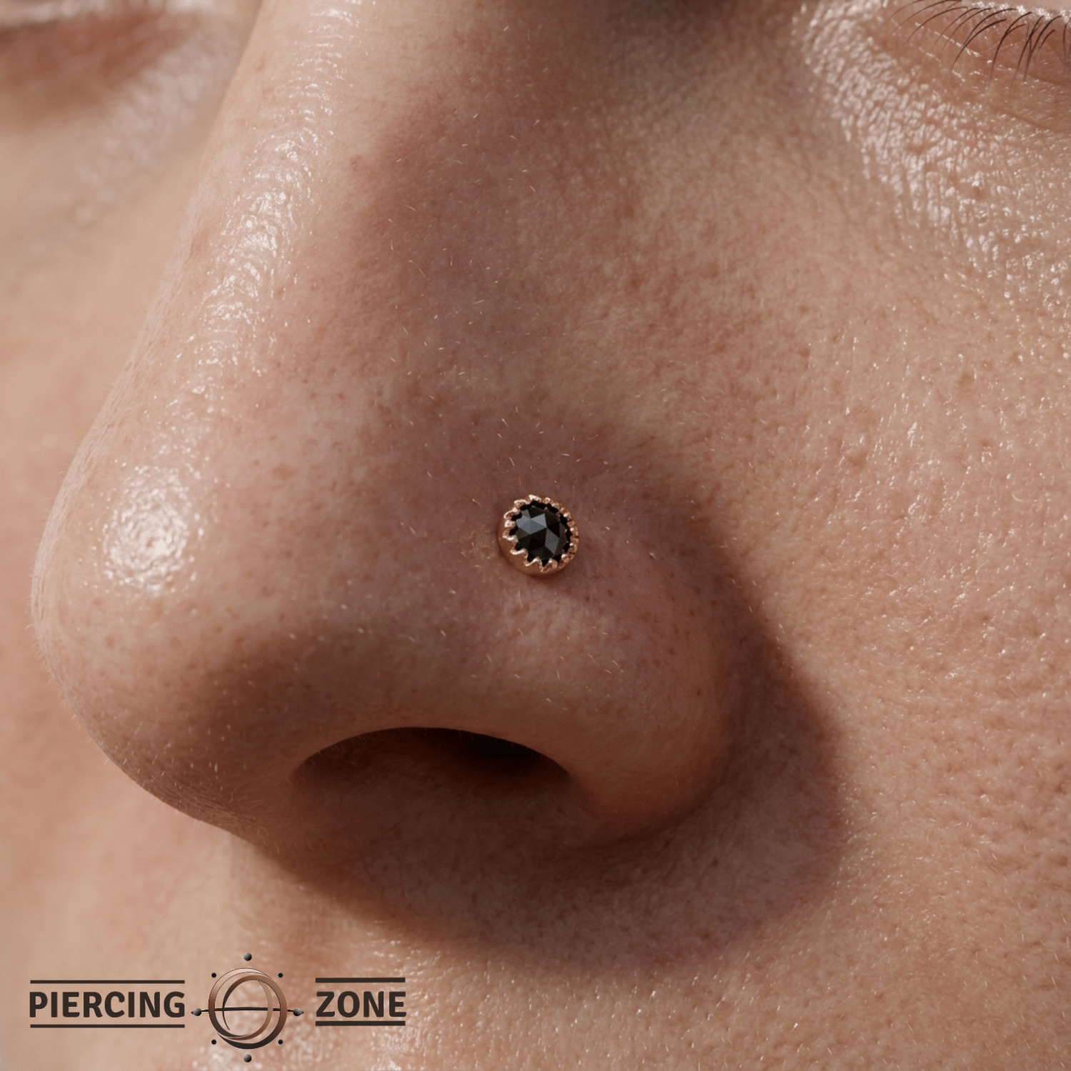 Georgina Pin - 14K Gold Gem Threadless End - piercing - zone.com