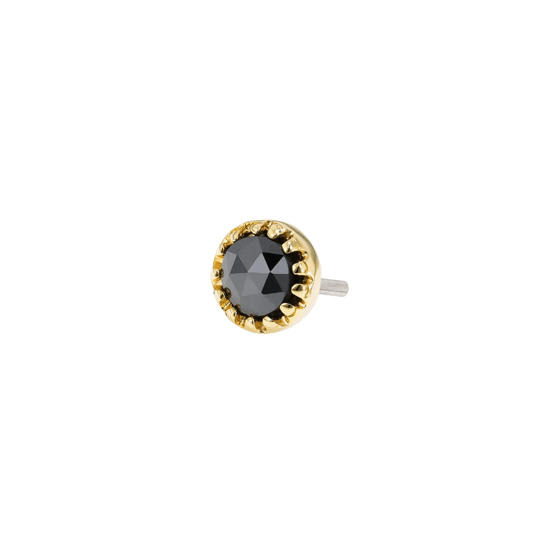 Georgina Pin - 14K Gold Gem Threadless End - piercing - zone.com