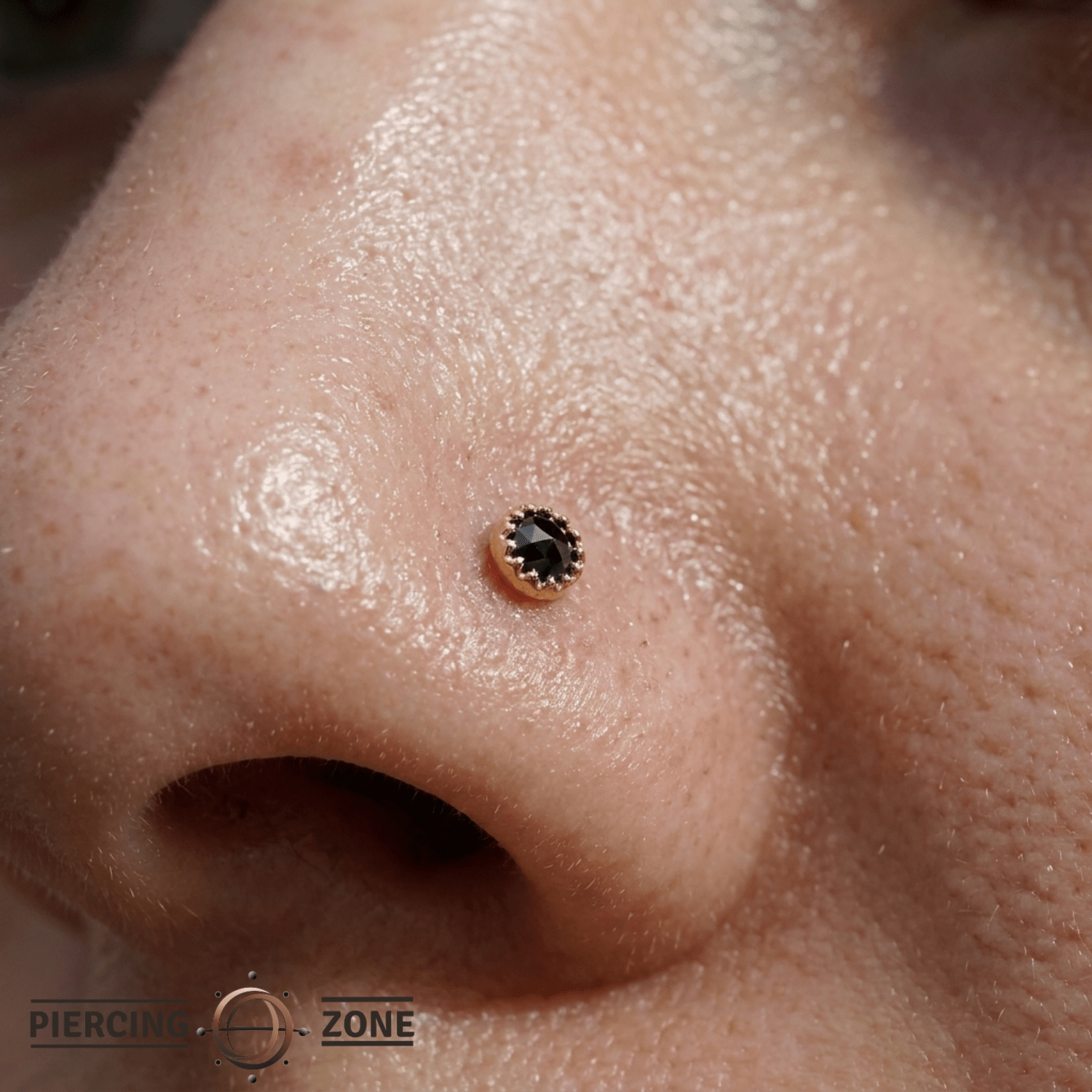 Georgina Pin - 14K Gold Gem Threadless End - piercing - zone.com