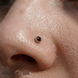 Georgina Pin - 14K Gold Gem Threadless End - piercing - zone.com