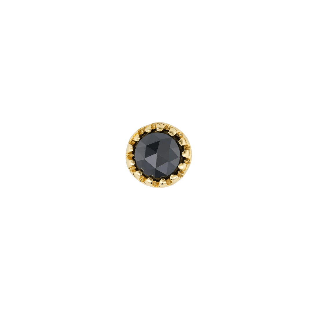 Georgina Pin - 14K Gold Gem Threadless End - piercing - zone.com