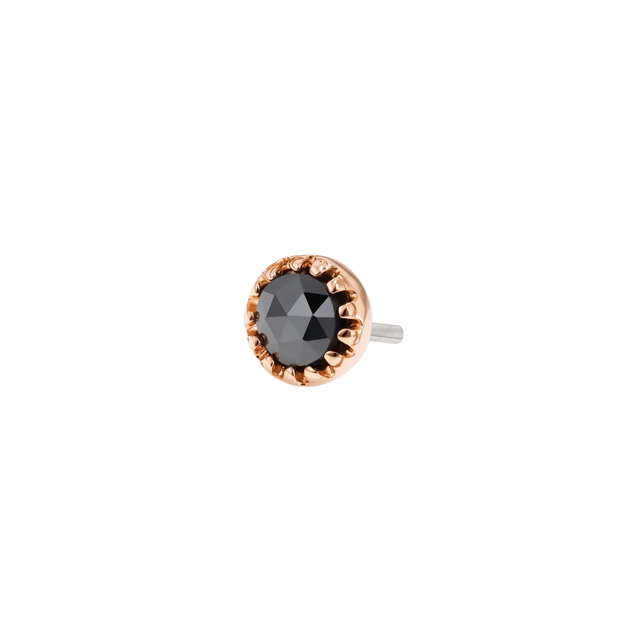 Georgina Pin - 14K Gold Gem Threadless End - piercing - zone.com
