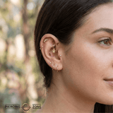 Ghost – 14K & 18K Gold Charm - piercing - zone.com