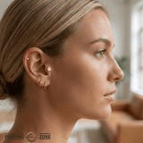 Ghost – 14K Gold Threadless & Threaded End - piercing - zone.com