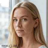 Ghost – 14K Gold Threadless & Threaded End - piercing - zone.com