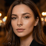 Gilty Pleasure – Amethyst + Diamond – 14K Gold Clicker - piercing - zone.com