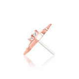 Ginia – White CZ Starpoint – 14K Gold Threadless End - piercing - zone.com