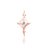 Ginia – White CZ Starpoint – 14K Gold Threadless End - piercing - zone.com