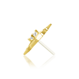Ginia – White CZ Starpoint – 14K Gold Threadless End - piercing - zone.com