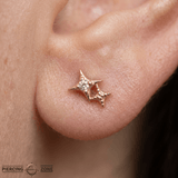 Glamour Pin – 14K Gold Threadless End - piercing - zone.com