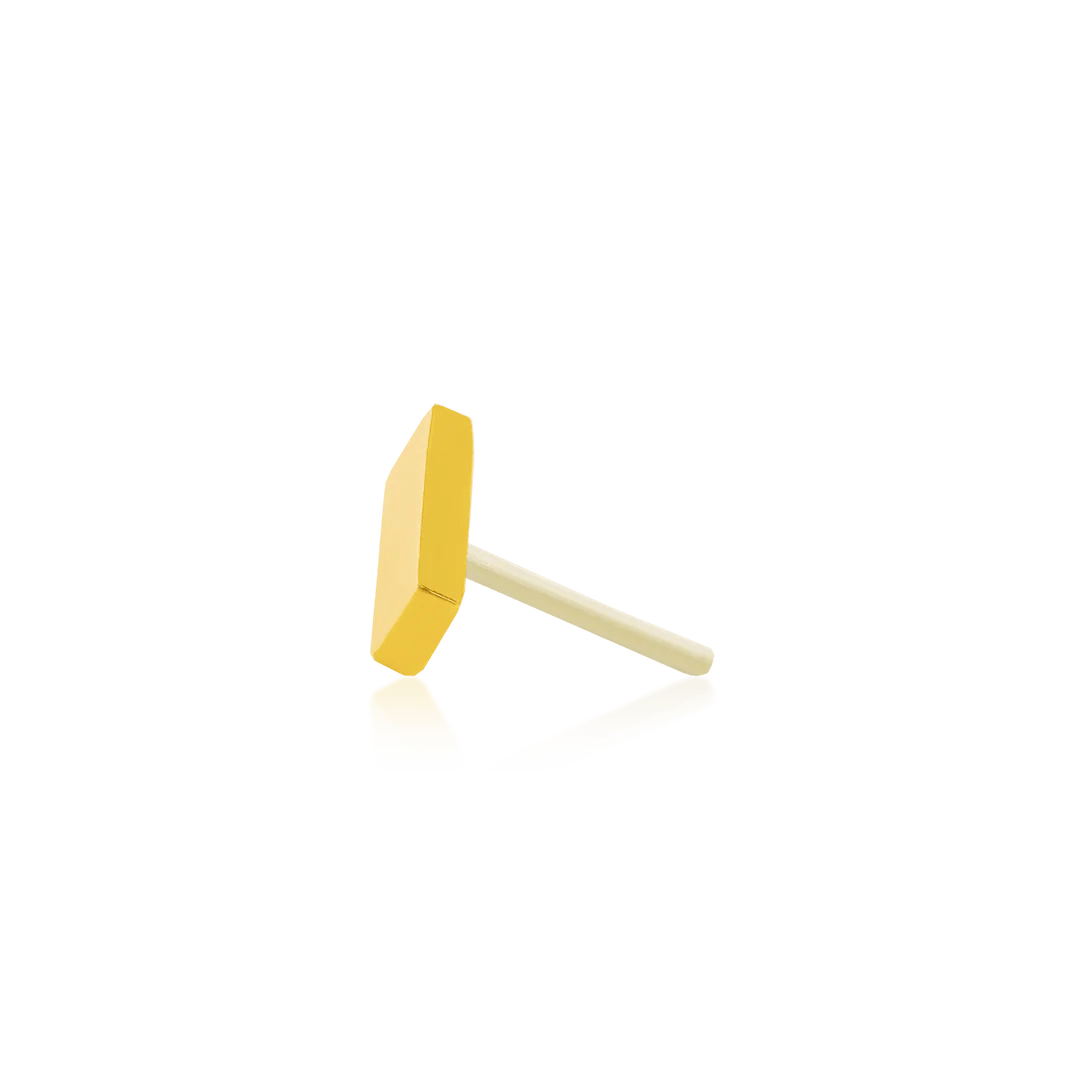 Gold Bar – 14K Gold Threadless End - piercing - zone.com