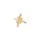 Gold Dust Pin - 14K Gold Threadless End - piercing - zone.com