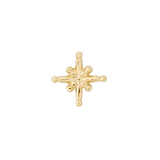 Gold Dust Pin - 14K Gold Threadless End - piercing - zone.com