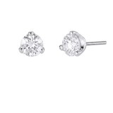 Gold Prong Gem End - 18K Faceted Gem Threadless/Threaded End - piercing - zone.com