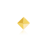 Gold Pyramid – 14K Gold Threadless End - piercing - zone.com