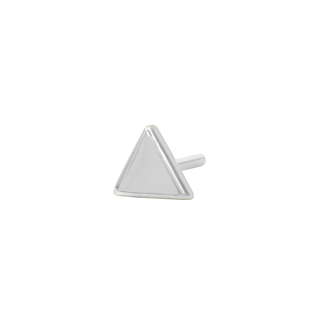 Gold Triangle – 14K Gold Threadless End - piercing - zone.com