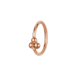 Golden Cluster - 14K Gold Bead Fixed Bead Ring - piercing - zone.com